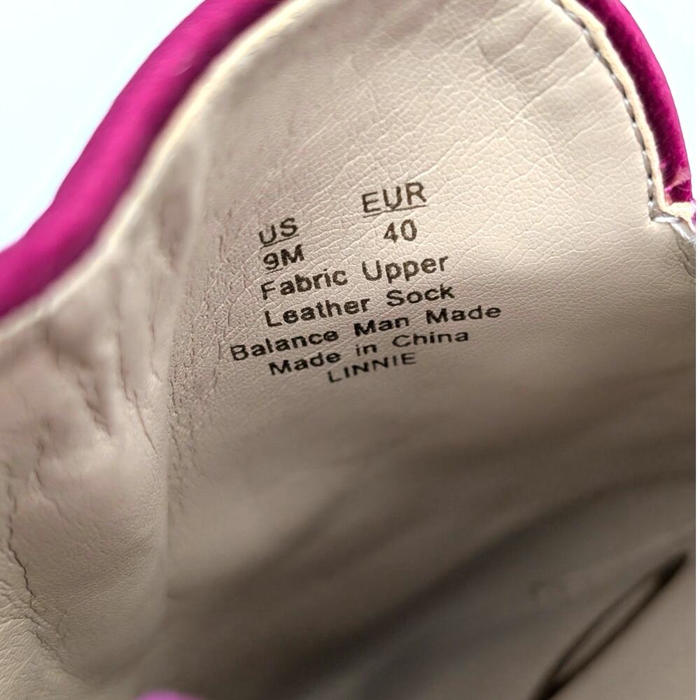 Sam Edelman Linnie Bit Mules Slip-On Women's Raspberry Velvet Size US9M EU40 - Picture 5 of 10